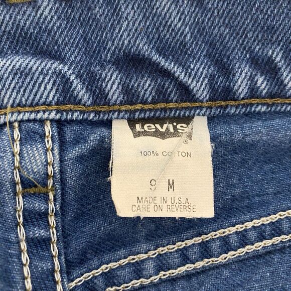 Vintage 90s Levis 512 Jeans Women 27 Blue High Rise Mom Tapered Leg Made USA - Picture 11 of 13
